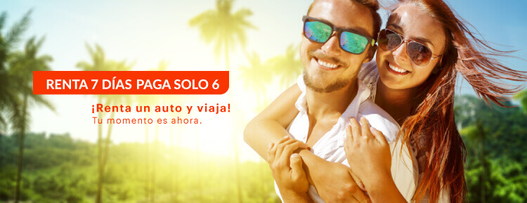 Renta por 7 dias y solo pagas 6